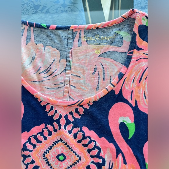 Lilly Pulitzer Pink Flamingo dress - Picture 3 of 4